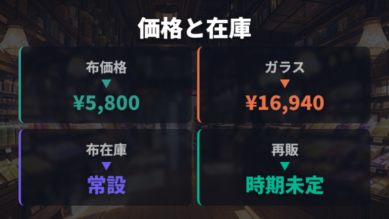 価格と再販状況の見方は公式在庫が基準