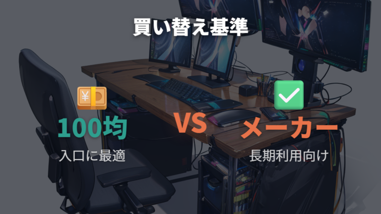 100均品とメーカー品の違いは長く使うほど出やすい