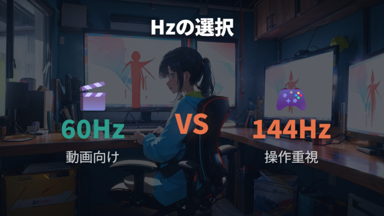 ゲーム用途で見るべきリフレッシュレートの考え方