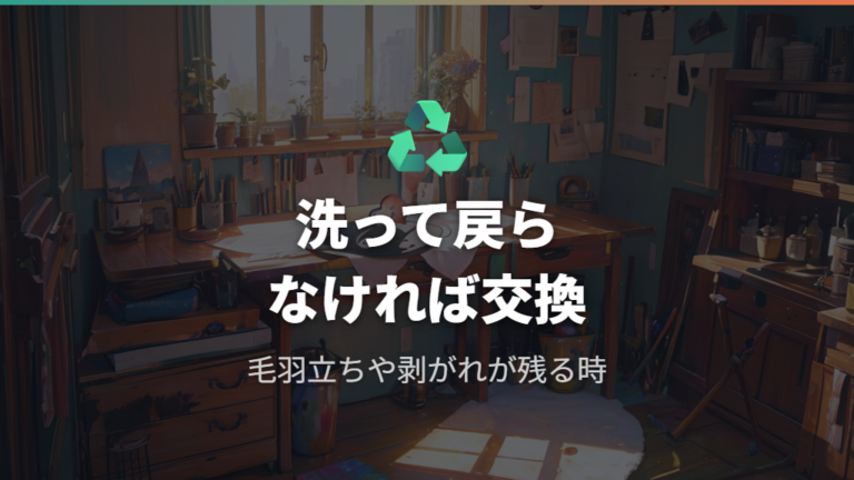 洗っても戻らない汚れは買い替えを検討する