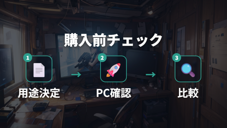 用途別の最終チェックで端子と解像度を見直す