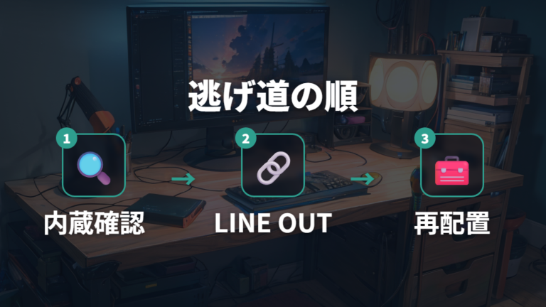 内蔵と外付けの選び方はトラブル時の逃げ道も含める
