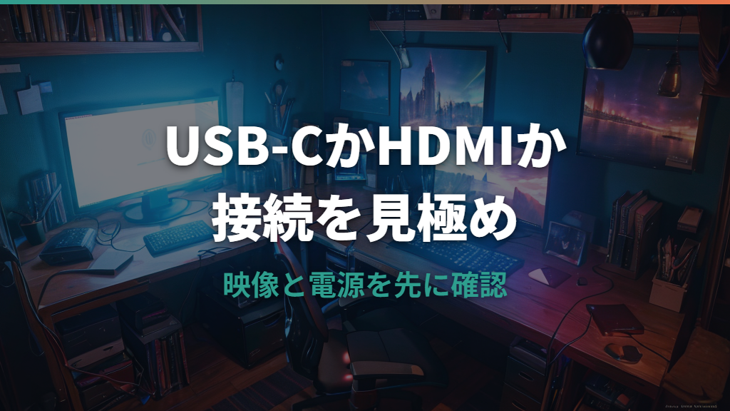 Switch2とモバイルモニターのつなぎ方｜USB-C直結とHDMI接続の条件