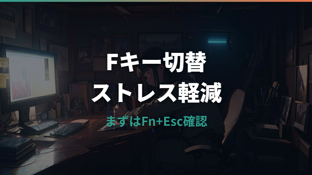 ロジクールMX Keysのファンクションキー切り替え方法|Fn+EscとOptions+の設定を整理