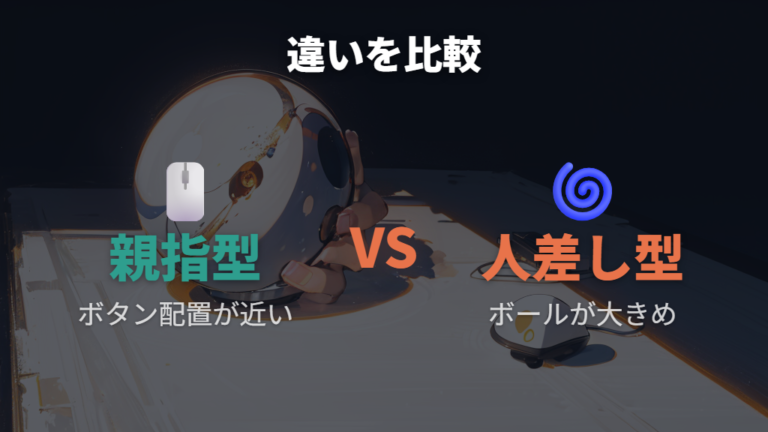 親指操作と人差し指操作の違いをまず比較する