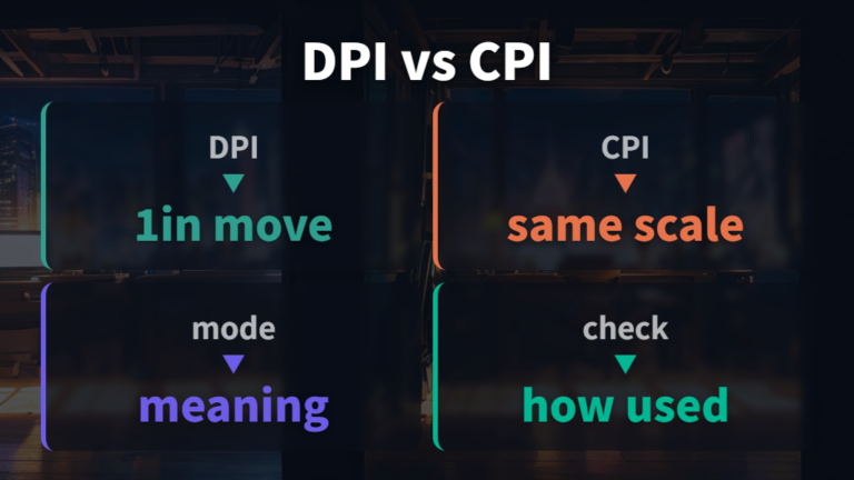 DPIとマウス解像度の違いはCPI表記まで見れば迷わない