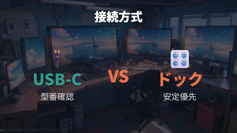 USB-C直結やドック不要表記はそのまま信じてもいい？