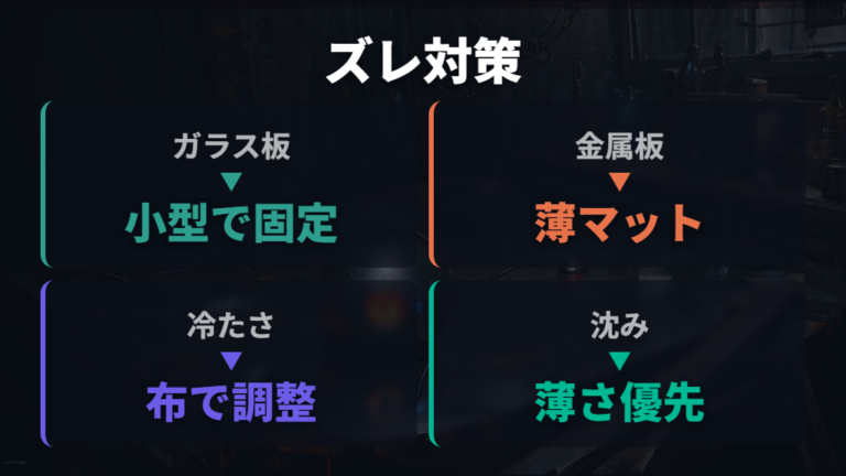 滑りにくさと安定感の確認でズレる机を対策する
