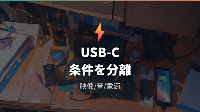 USB-C接続で迷う時はTVモードのHDMI出力を基本に考える