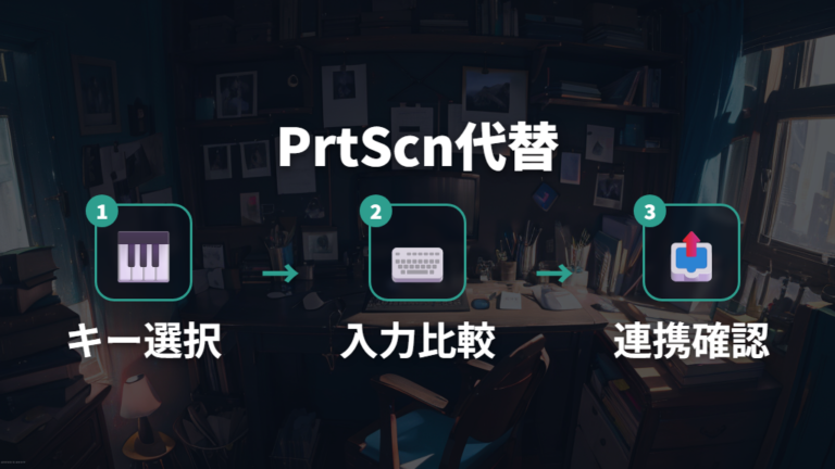 キー割り当てで便利に撮るならPrtScn相当を登録する