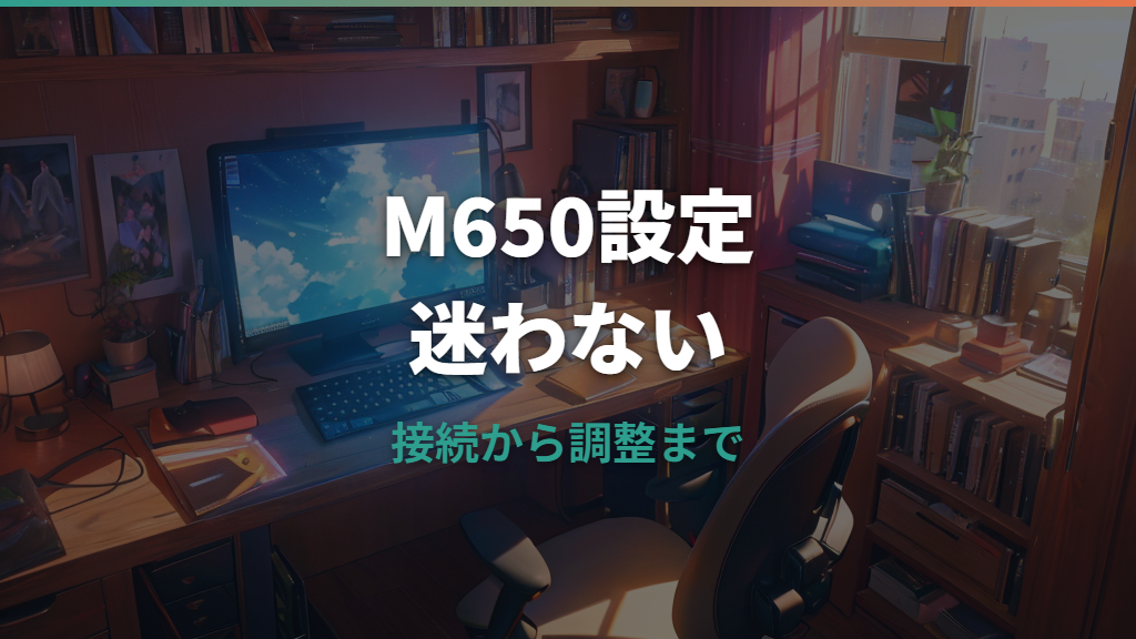 ロジクールM650の設定方法を接続からボタン割り当てまで解説