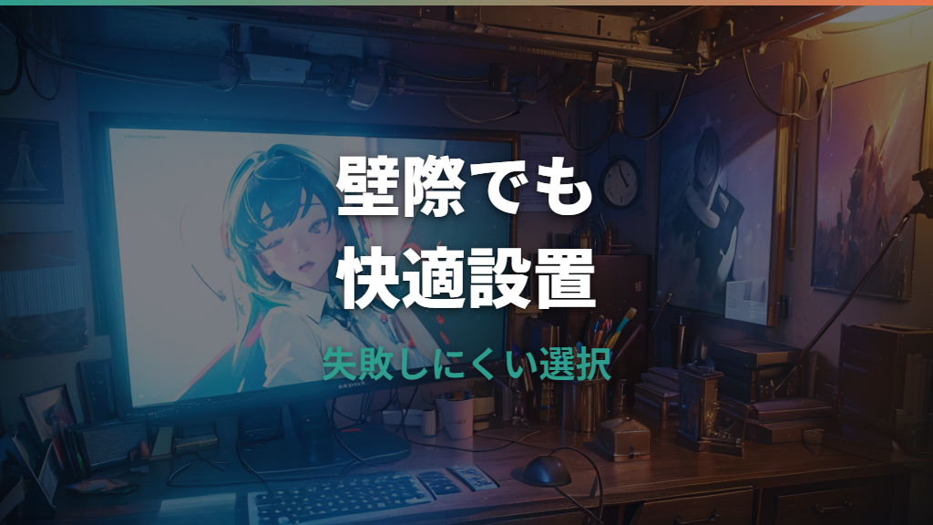 モニターアームは壁ギリギリでも使える？奥行きと干渉対策を仕様で確認