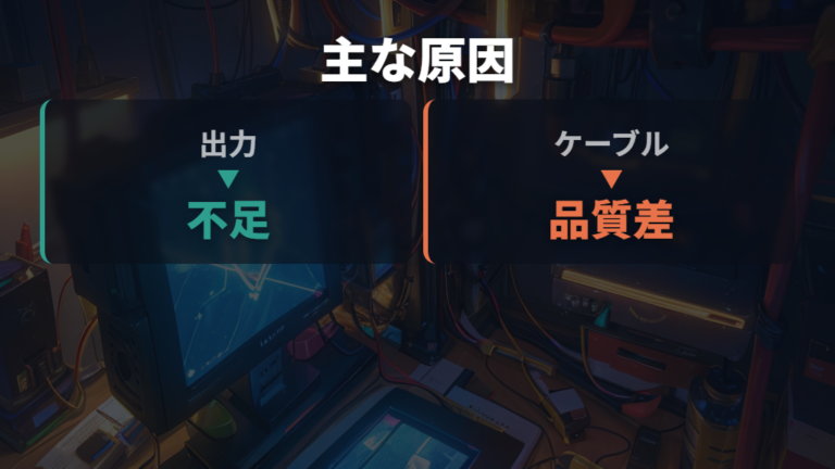 充電できない主な原因は出力電流とケーブルから見る