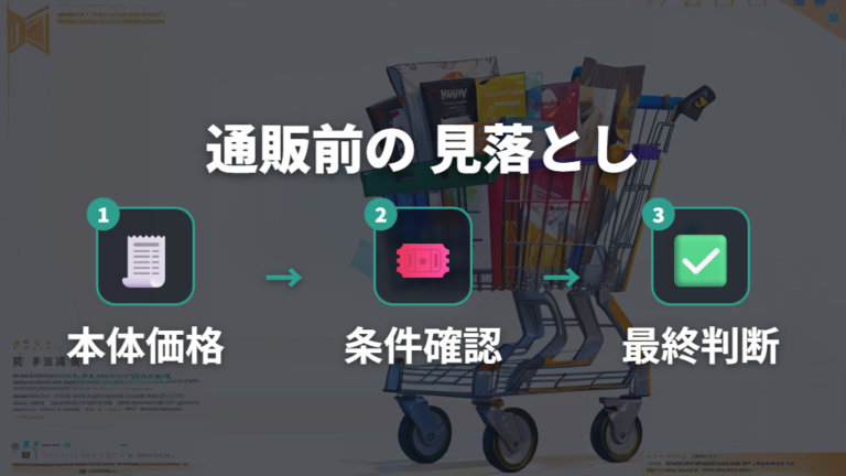 通販のポイント条件は注文前に確認する