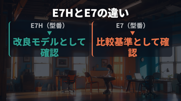 E7HとE7の違いは耐荷重とフレームで見る