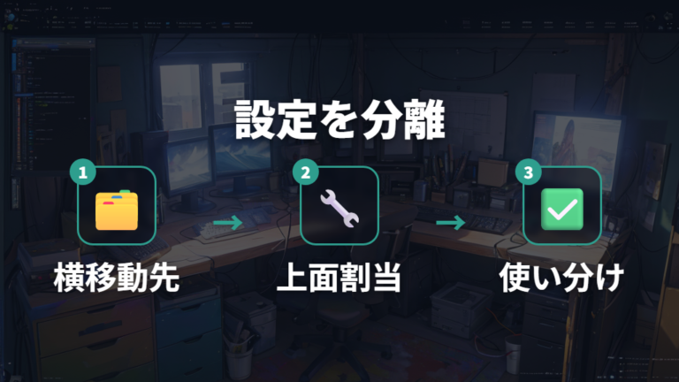 Logi Options+での設定方法で変えられる項目