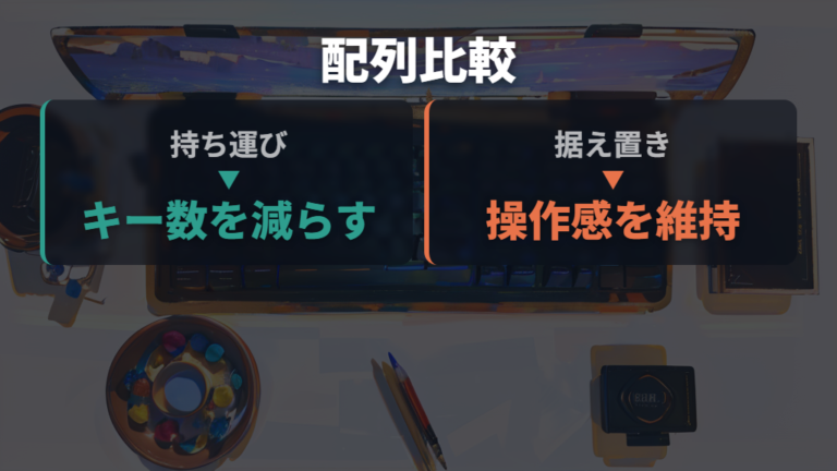 配列とサイズで失敗しない選び方は持ち運びとキー数を見る