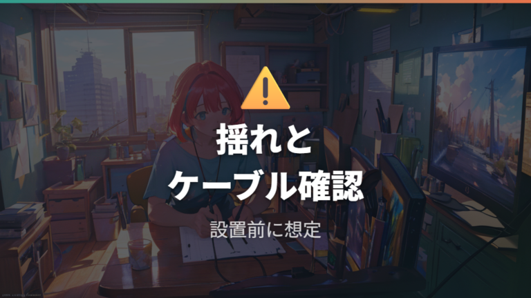 レビューで多い失敗例は揺れとケーブルを先に見る
