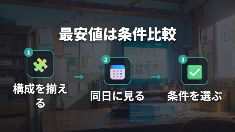 最安値で買う方法はタイミング比較に絞る