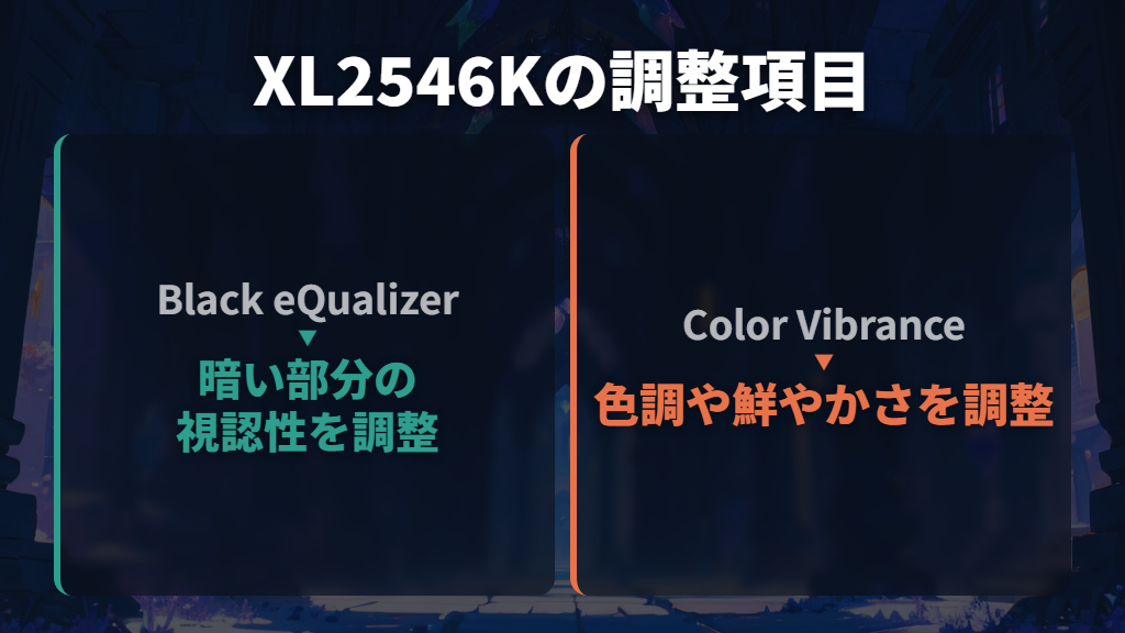 FPSではBlack eQualizerとColor Vibranceを使い分ける